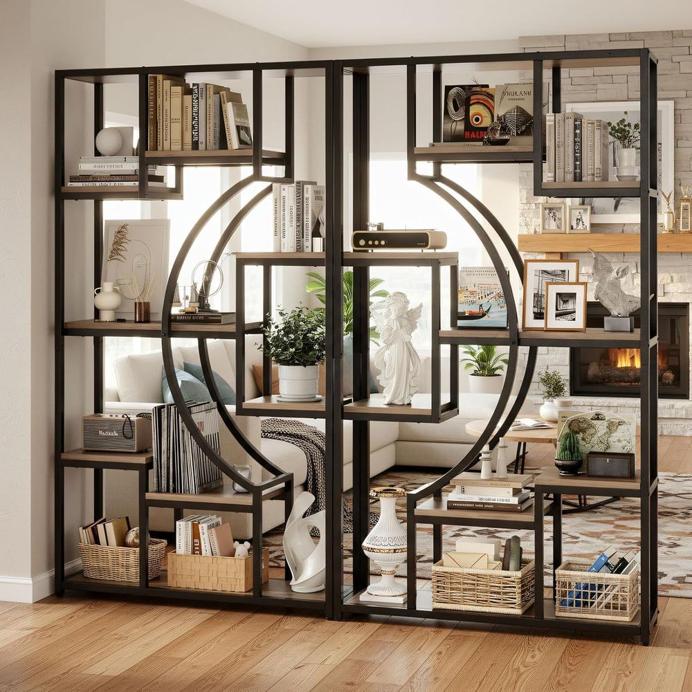 Storage - ชุดชั้นวางหนังสือสูง 70.8 นิ้ว จำนวน 2 ชิ้น,
