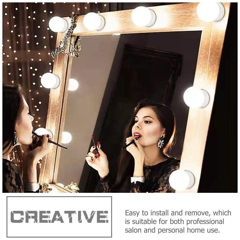 Dressing Table Vanity With Lighted Mirror - 1 ชุด กระจกแต่งหน้า LED พร้อมไฟหน้า โคมไฟกระจกแต่งหน้า
