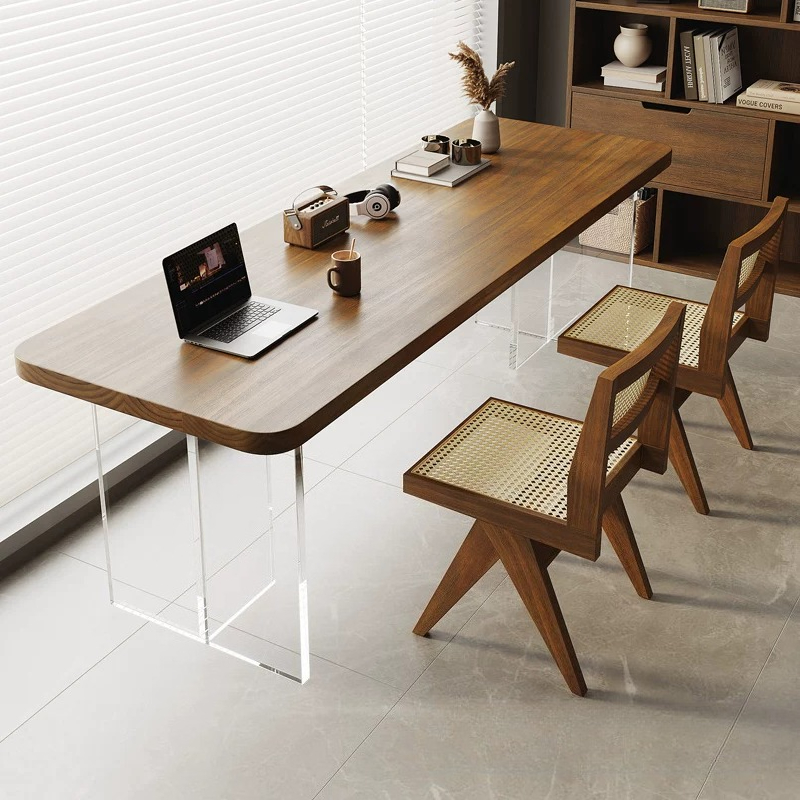 โต๊ะทำงานไม้เนื้อแข็งอะคริลิกส - Bedroom Furniture บทวิจารณ์และราคา