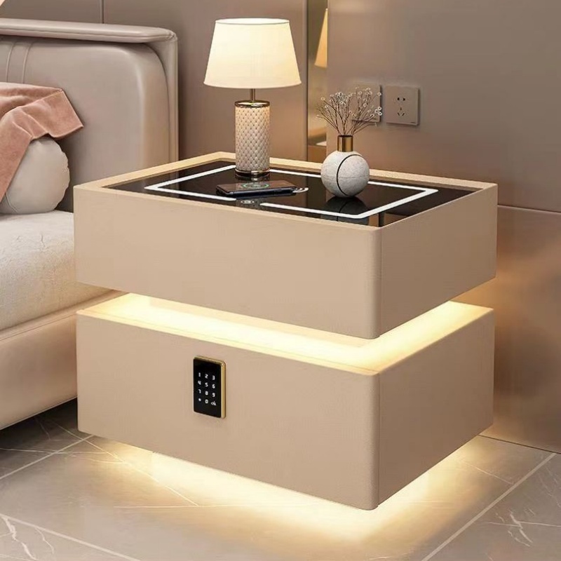 โต๊ะข้างเตียงไม้เนื้อแข็งสไตล์ - Solid Wood Nightstand 2 Drawers บทวิจารณ์และราคา