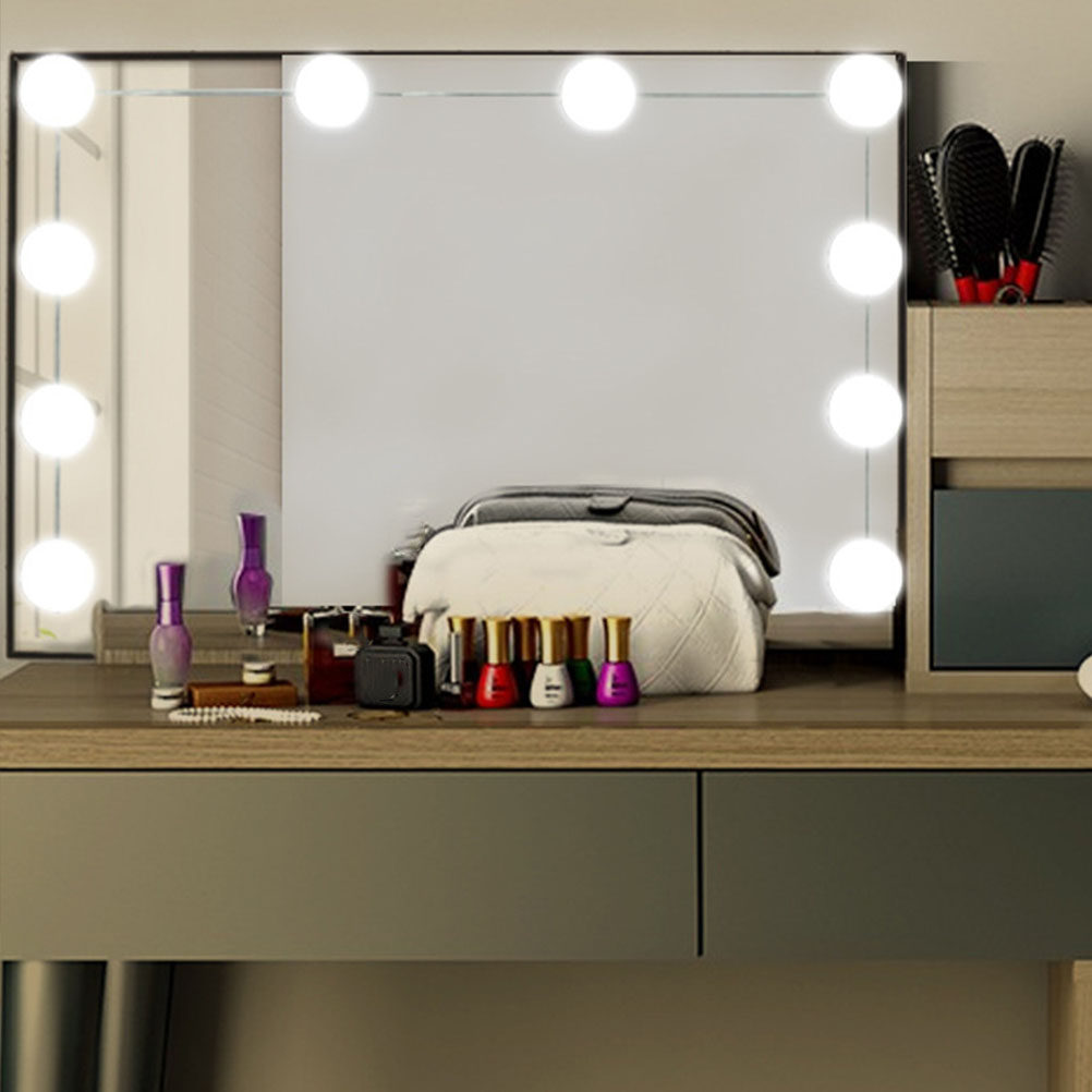 1 ชุด กระจกแต่งหน้า LED พร้อมไ - Dressing Table Vanity With Lighted Mirror บทวิจารณ์และราคา