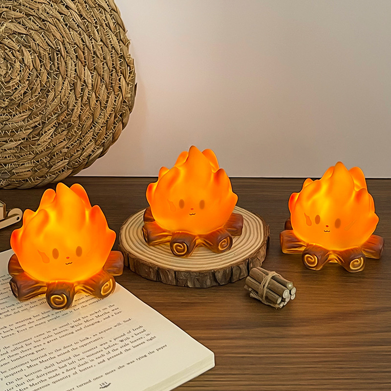 โคมไฟซิลิโคนรูปทรงกองไฟการ์ตูน - Floating Nightstand With Led Light บทวิจารณ์และราคา