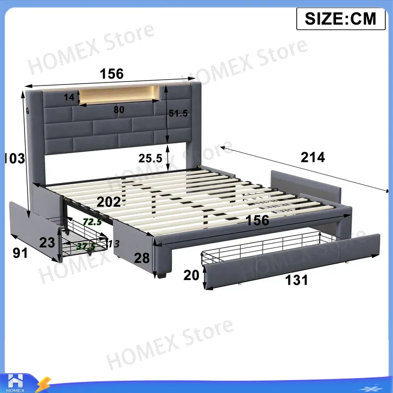 โครงเตียงคู่ขนาด 5 ฟุต พร้อมที - Gas Lift Storage Bed Hydraulic บทวิจารณ์และราคา