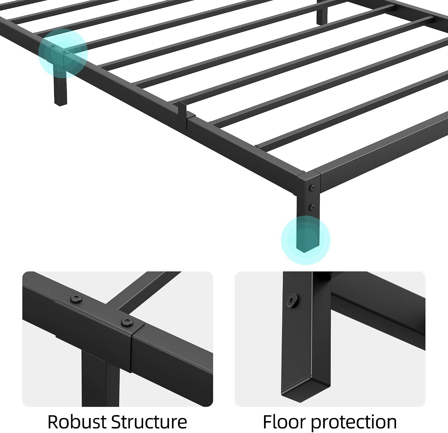 โครงเตียงควีนไซส์โลหะแข็งแรงทน - Canopy Bed Frame Metal Queen บทวิจารณ์และราคา