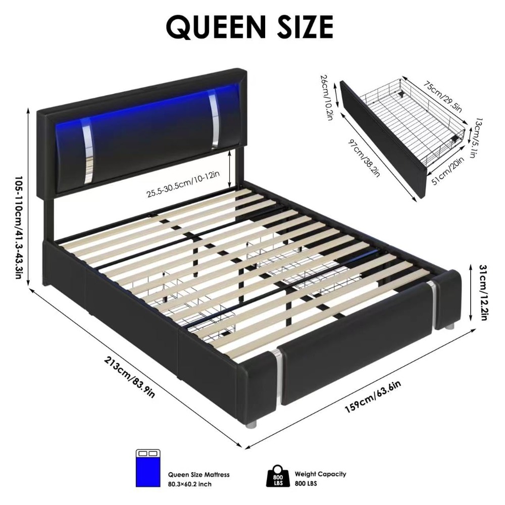 เตียงขนาดควีนไซส์แบบโมเดิร์นหุ - Canopy Bed Frame Metal Queen บทวิจารณ์และราคา