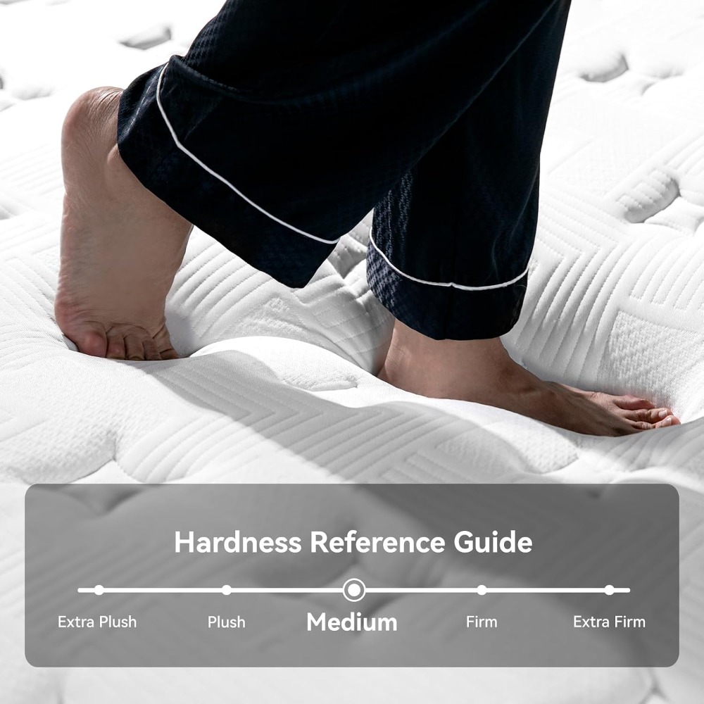 ที่นอนควีนไซส์, ที่นอนไฮบริดขน - Memory Foam Mattress In A Box Queen บทวิจารณ์และราคา